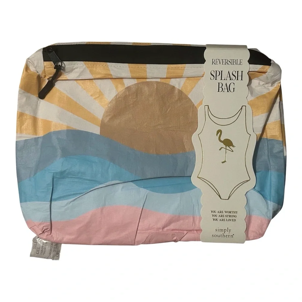 Simply Southern Splash Bag Reversible 2 Sides NWT